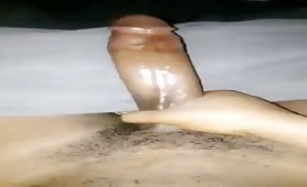 Stroking my hot dominican cock