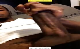 Compilation of black studs rubbing their huge cock